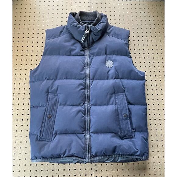 MARC O’POLO Padded Down Filled Feather Puffer Vest UK Navy Blue Large Men - Picture 2 of 14